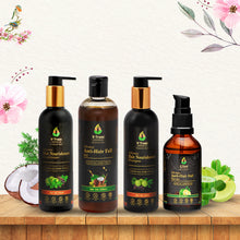 Load image into Gallery viewer, V-Truss Organics Complete Hair Care Super Saver Combo Pack - Advance Anti Hair Fall Shampoo, Oil , Nourishment Conditioner and Serum
