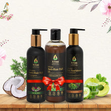Load image into Gallery viewer, V-Truss Organics  Hair Care Combo Pack - Advance Anti Hair Fall Shampoo, Oil and Nourishment Conditioner
