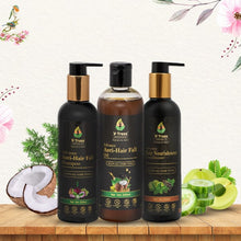 Load image into Gallery viewer, V-Truss Organics  Hair Care Combo Pack - Advance Anti Hair Fall Shampoo, Oil and Nourishment Conditioner
